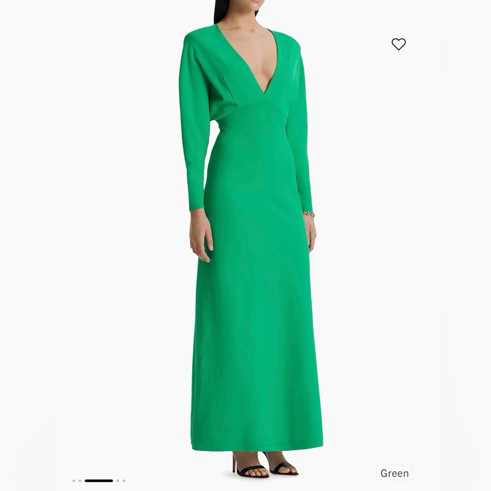 Scanlan Theodore Crepe Long-Sleeve Gown